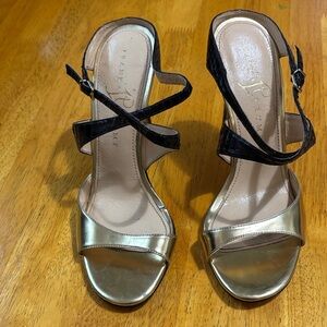 Ivanka Trump Gold and Black Heels